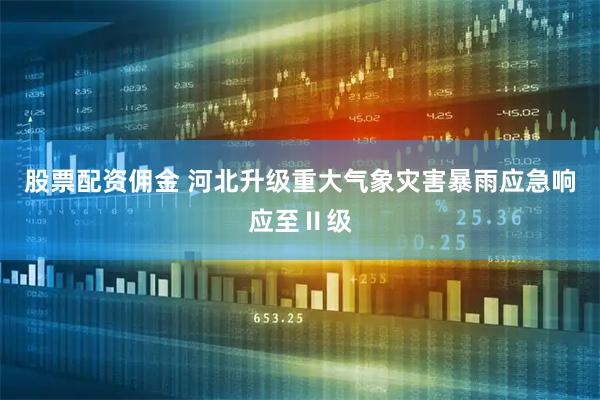 股票配资佣金 河北升级重大气象灾害暴雨应急响应至Ⅱ级
