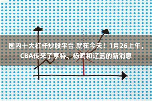 国内十大杠杆炒股平台 就在今天！1月26上午，CBA传来了亨特、杨鸣和辽篮的新消息